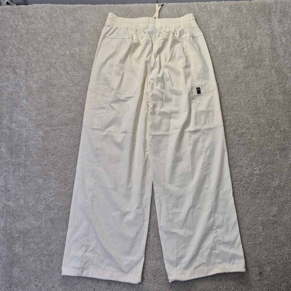Prana Send Off Pants Womens Medium Yellow Wide Leg Drawstring Comfort Athleisure - Picture 14 of 15